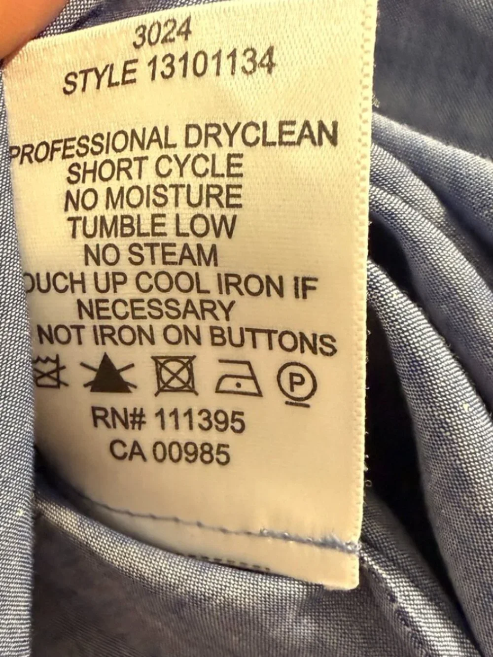 Tory Burch Chambray Button-Front Shirt – Blue – Size 4